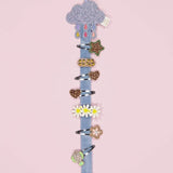Luciole et Petit Pois - MULTI CLOUD Wandhalter für Mini - Haarspangen - ROSA ECK