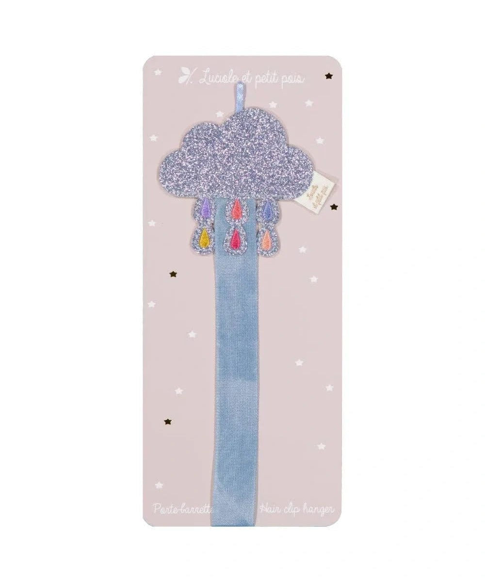 Luciole et Petit Pois - MULTI CLOUD Wandhalter für Mini - Haarspangen - ROSA ECK