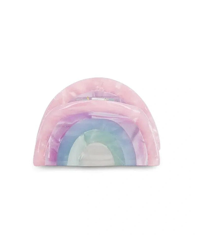 Luciole et Petit Pois - REGENBOGEN Mini - Haarclip - ROSA ECK
