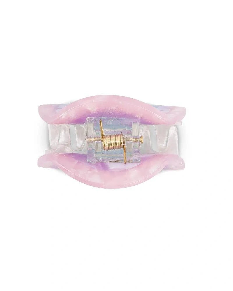 Luciole et Petit Pois - REGENBOGEN Mini - Haarclip - ROSA ECK