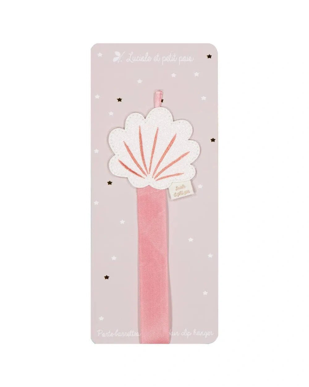 Luciole et Petit Pois - SHELL Wandhalter für Mini - Haarspangen - ROSA ECK