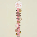 Luciole et Petit Pois - SHELL Wandhalter für Mini - Haarspangen - ROSA ECK