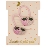 Luciole et Petit Pois - STRAWBIE THE STRAWBERRIES Mini - Haargummis (2er - Set) - ROSA ECK