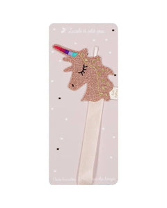 Luciole et Petit Pois - UNICORN Wandhalter für Mini - Haarspangen - ROSA ECK