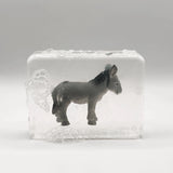 Ludi Soap - Seife mit Figur • Esel - ROSA ECK