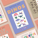 Lukkily - DINOS Kindertattoos - ROSA ECK - Mom Bag, tattoos,