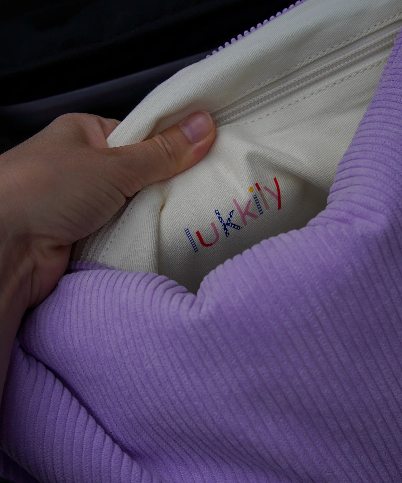 Lukkily - Lukkily Bag #1 | Cord lilac - Tasche - ROSA ECK