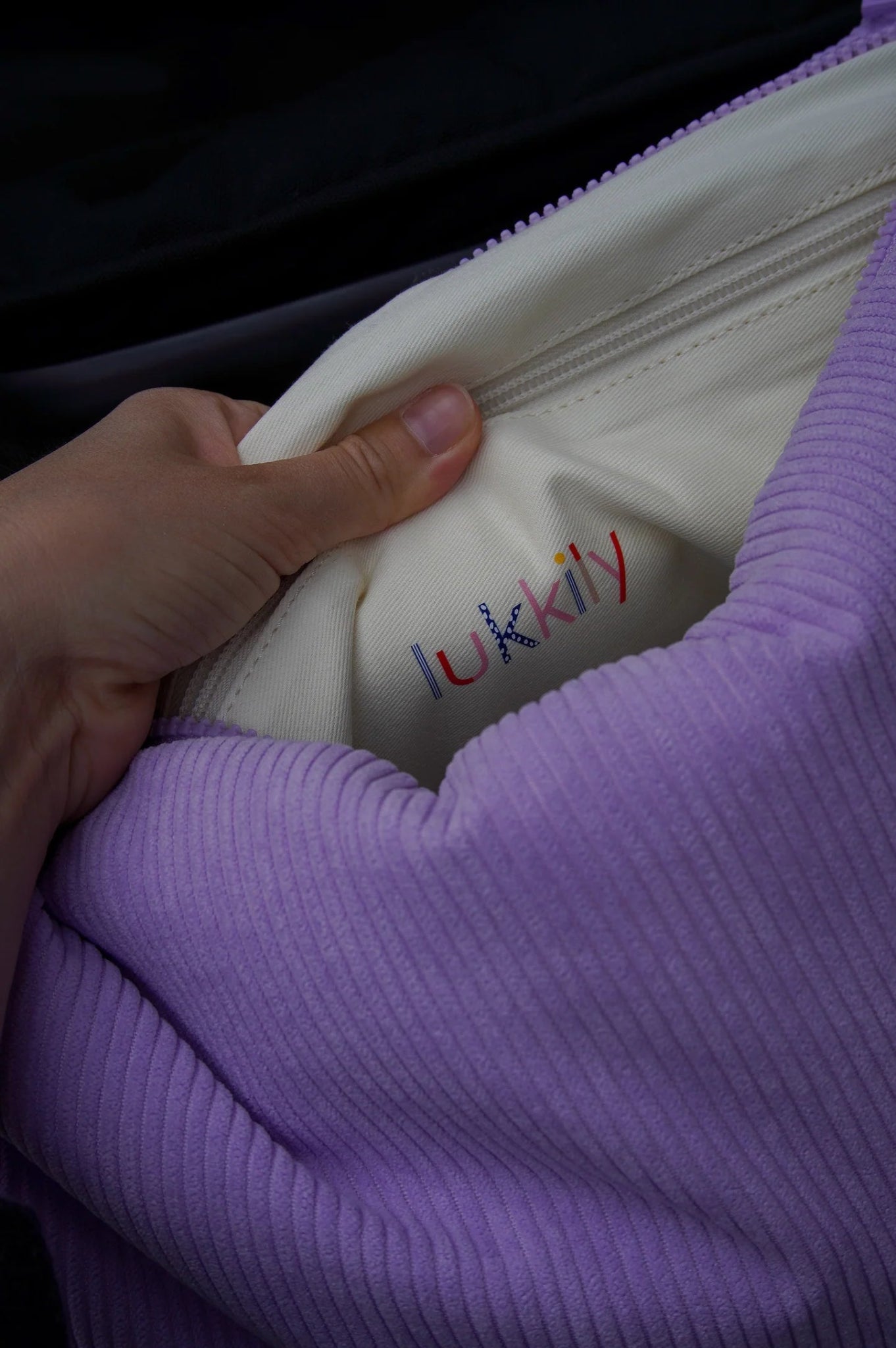 Lukkily - Lukkily Bag #1 | Cord lilac - Tasche - ROSA ECK