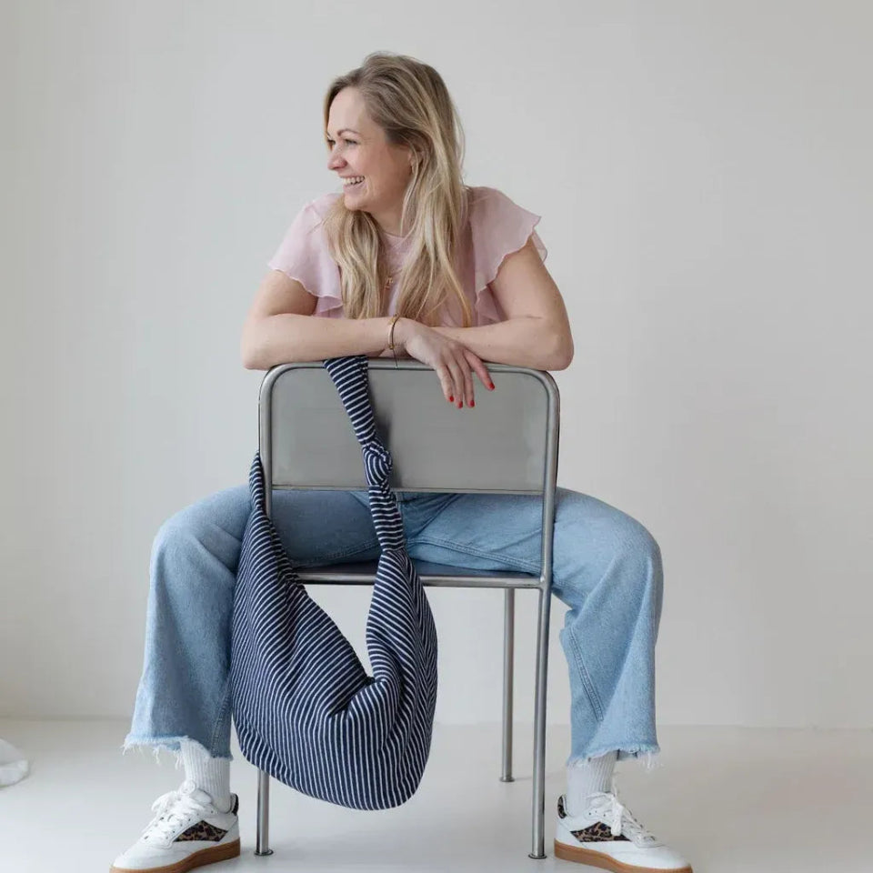 Lukkily - LUKKILY BAG 1 Tasche • Terry Navy/White - Tasche - ROSA ECK Concept Store