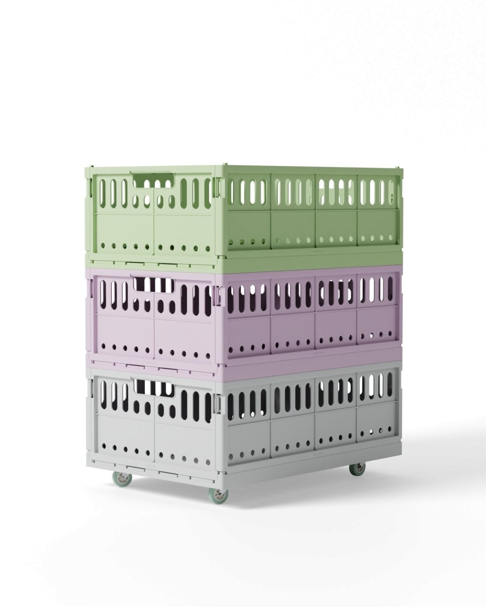 Made Crate - Klappbox Maxi Green Bean Green - ROSA ECK - Grün, ,