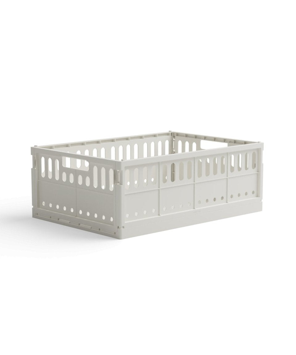 Made Crate - Klappbox Maxi Milk - ROSA ECK - Weiß, ,