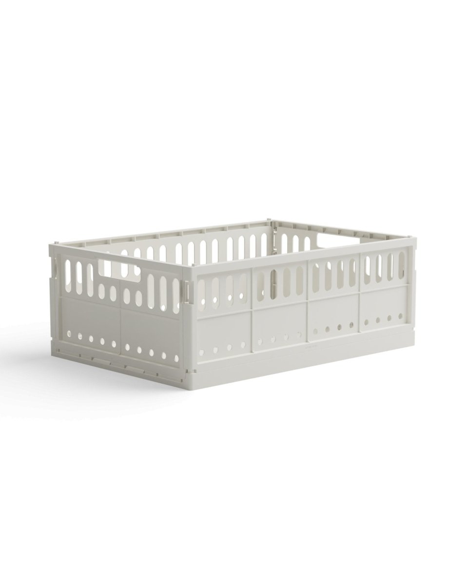 Made Crate - Klappbox Maxi Milk - ROSA ECK - Weiß, ,