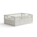 Made Crate - Klappbox Maxi Milk - ROSA ECK - Weiß, ,