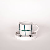 Magazin Minori - GRID Espressotasse mit Untersetzer • gentle green - Kaffee - und Teetasse - ROSA ECK Concept Store