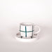 Magazin Minori - GRID Espressotasse mit Untersetzer • gentle green - Kaffee - und Teetasse - ROSA ECK Concept Store