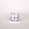 Magazin Minori - GRID Espressotasse mit Untersetzer • mare blue - Espressotasse - ROSA ECK Concept Store