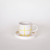 Magazin Minori - GRID Espressotasse mit Untersetzer • spiaggia yellow - Kaffee - und Teetasse - ROSA ECK Concept Store