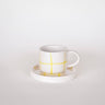 Magazin Minori - GRID Espressotasse mit Untersetzer • spiaggia yellow - Kaffee - und Teetasse - ROSA ECK Concept Store