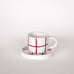 Magazin Minori - GRID Espressotasse mit Untersetzer • tramonto red - Kaffee - und Teetasse - ROSA ECK Concept Store