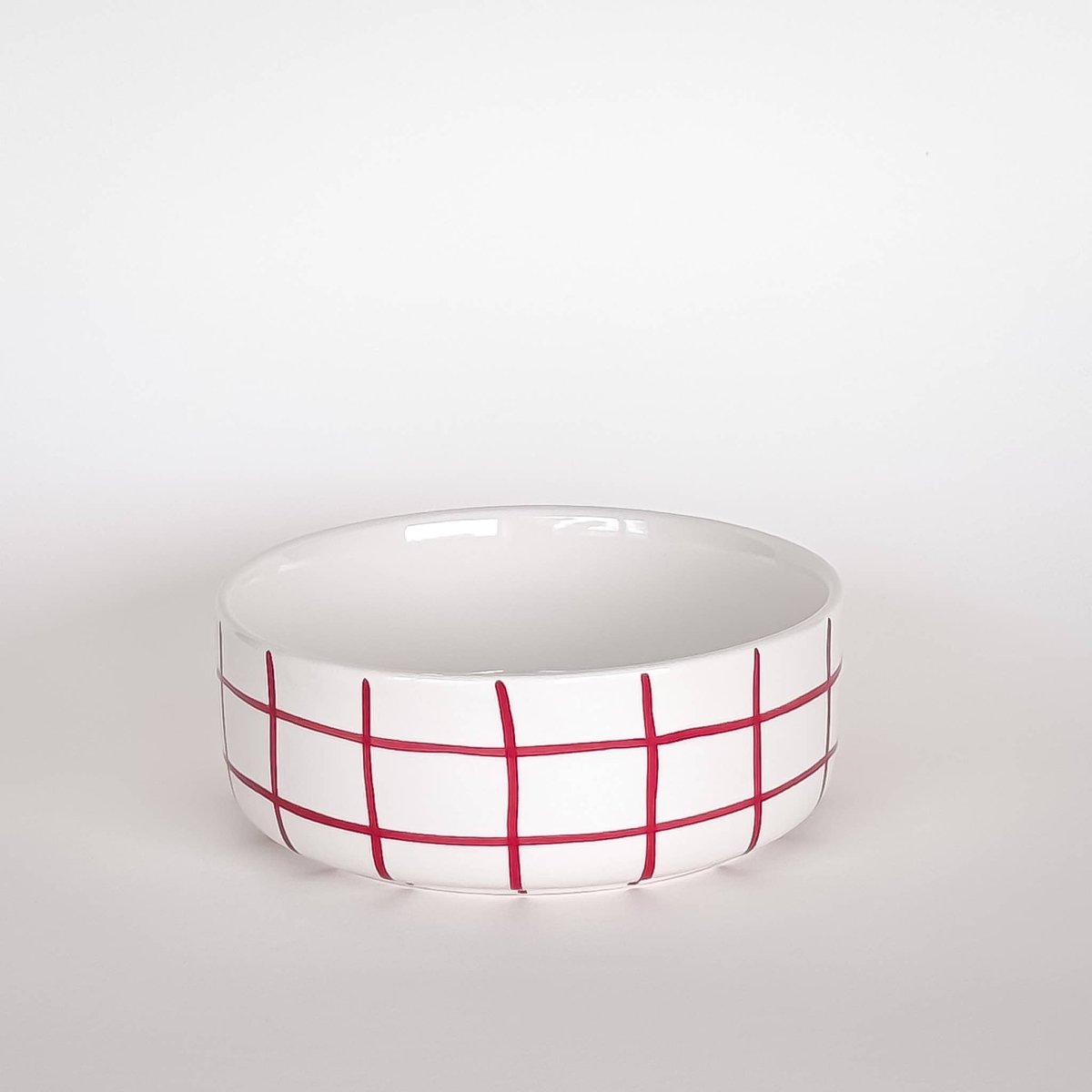 Magazin Minori - GRID Schale mit Linienraster • tramonto red - Schüssel - ROSA ECK Concept Store