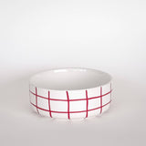 Magazin Minori - GRID Schale mit Linienraster • tramonto red - Schüssel - ROSA ECK Concept Store