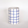 Magazin Minori - GRID Vase mit Linienraster • mare blue - Vase - ROSA ECK Concept Store