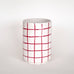 Magazin Minori - GRID Vase mit Linienraster • tramonto red - Vase - ROSA ECK Concept Store