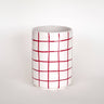 Magazin Minori - GRID Vase mit Linienraster • tramonto red - Vase - ROSA ECK Concept Store
