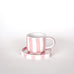 Magazin Minori - STRIPES Espressotasse mit Untersetzer • incanto rose - ROSA ECK Concept Store