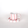 Magazin Minori - STRIPES Espressotasse mit Untersetzer • incanto rose - ROSA ECK Concept Store