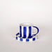 Magazin Minori - STRIPES Espressotasse mit Untersetzer • mare blue - ROSA ECK Concept Store