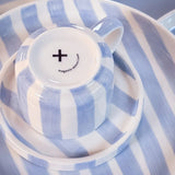 Magazin Minori - STRIPES Espressotasse mit Untersetzer • morning azzuro - Kaffee - und Teetasse - ROSA ECK Concept Store