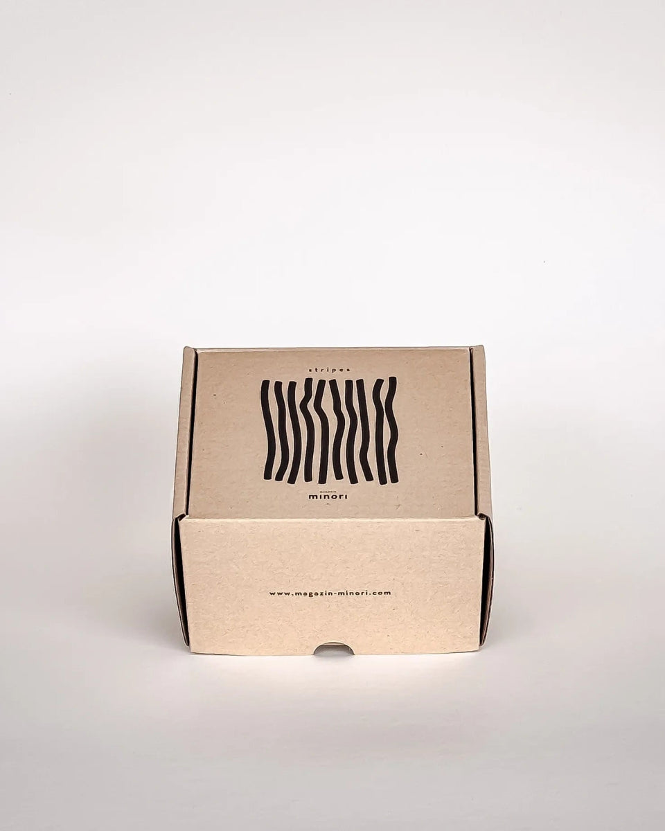 Magazin Minori - STRIPES Espressotasse mit Untersetzer • morning azzuro - Kaffee - und Teetasse - ROSA ECK Concept Store