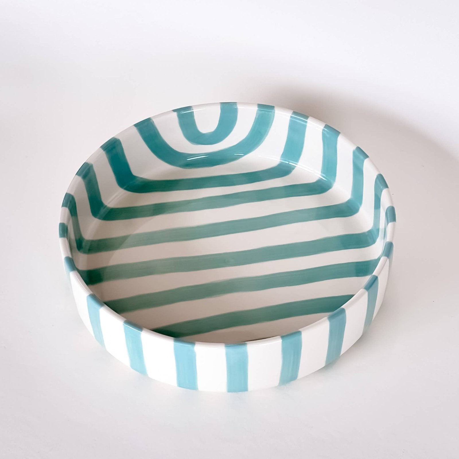 Magazin Minori - STRIPES Große Schale • Amalfi Mint - ROSA ECK