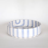 Magazin Minori - STRIPES Große Schale mit Streifen • morning azzurro - Schüssel - ROSA ECK Concept Store