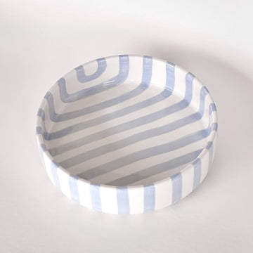 Magazin Minori - STRIPES Große Schale mit Streifen • morning azzurro - Schüssel - ROSA ECK Concept Store
