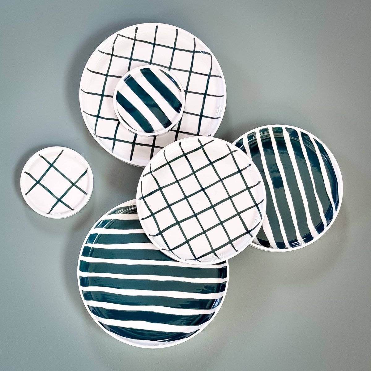Magazin Minori - STRIPES Kleiner Teller • gentle green - Teller - ROSA ECK Concept Store