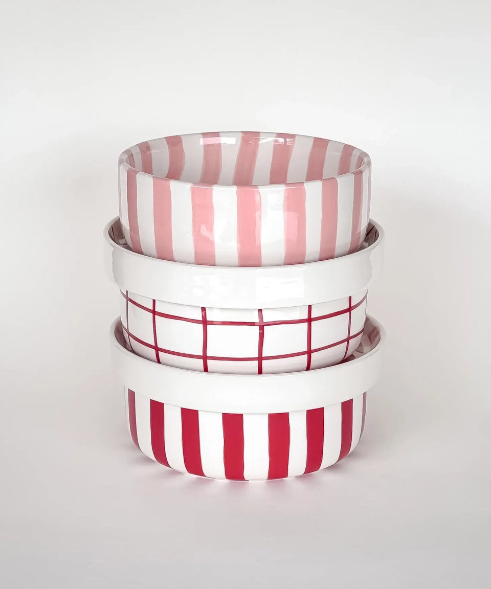 Magazin Minori - STRIPES Schale (600 ml) • incanto rose - ROSA ECK Concept Store