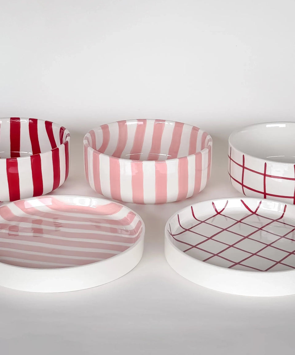 Magazin Minori - STRIPES Schale (600 ml) • incanto rose - ROSA ECK Concept Store