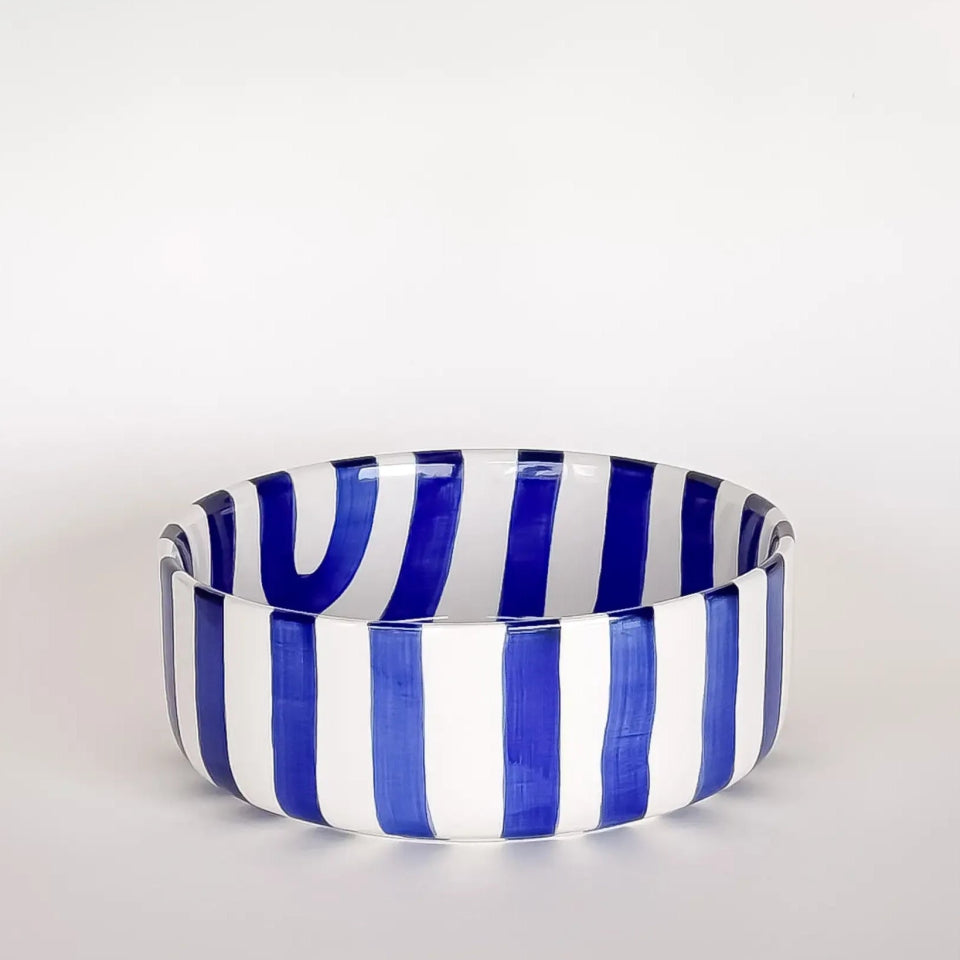 Magazin Minori - STRIPES Schale (600 ml) • mare blue - Schüssel - ROSA ECK Concept Store