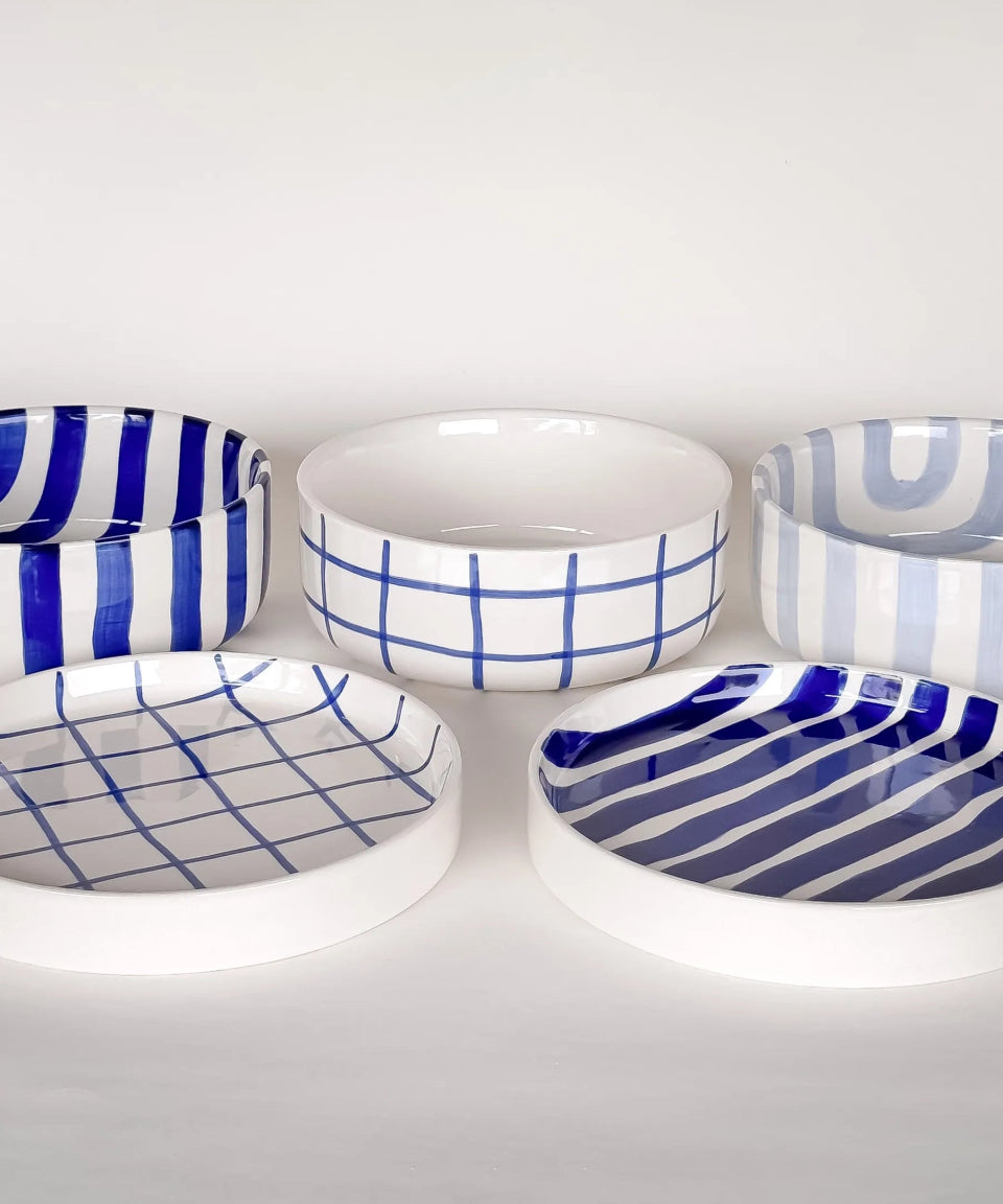 Magazin Minori - STRIPES Schale (600 ml) • morning azzurro - ROSA ECK Concept Store