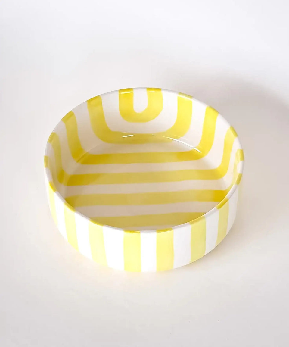 Magazin Minori - STRIPES Schale (600 ml) • spiaggia yellow - Schüssel - ROSA ECK Concept Store