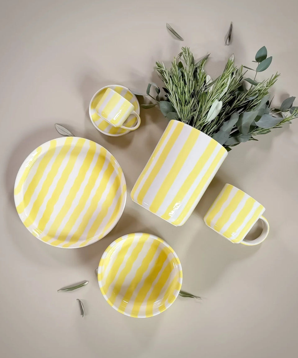 Magazin Minori - STRIPES Schale (600 ml) • spiaggia yellow - Schüssel - ROSA ECK Concept Store