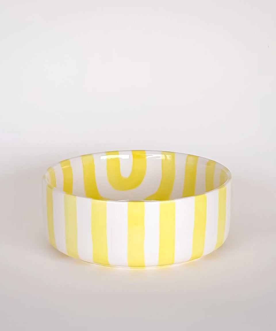 Magazin Minori - STRIPES Schale (600 ml) • spiaggia yellow - Schüssel - ROSA ECK Concept Store