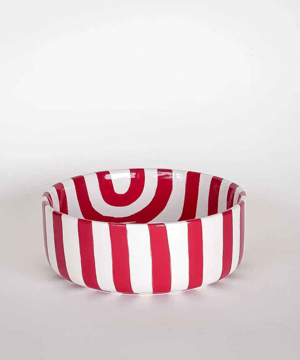 Magazin Minori - STRIPES Schale (600 ml) • tramonto red - ROSA ECK Concept Store