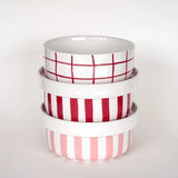 Magazin Minori - STRIPES Schale (600 ml) • tramonto red - ROSA ECK Concept Store