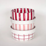 Magazin Minori - STRIPES Schale (600 ml) • tramonto red - ROSA ECK Concept Store
