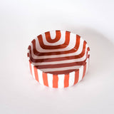 Magazin Minori - STRIPES Schale mit Streifen • Terracotta Orange - Schüssel - ROSA ECK