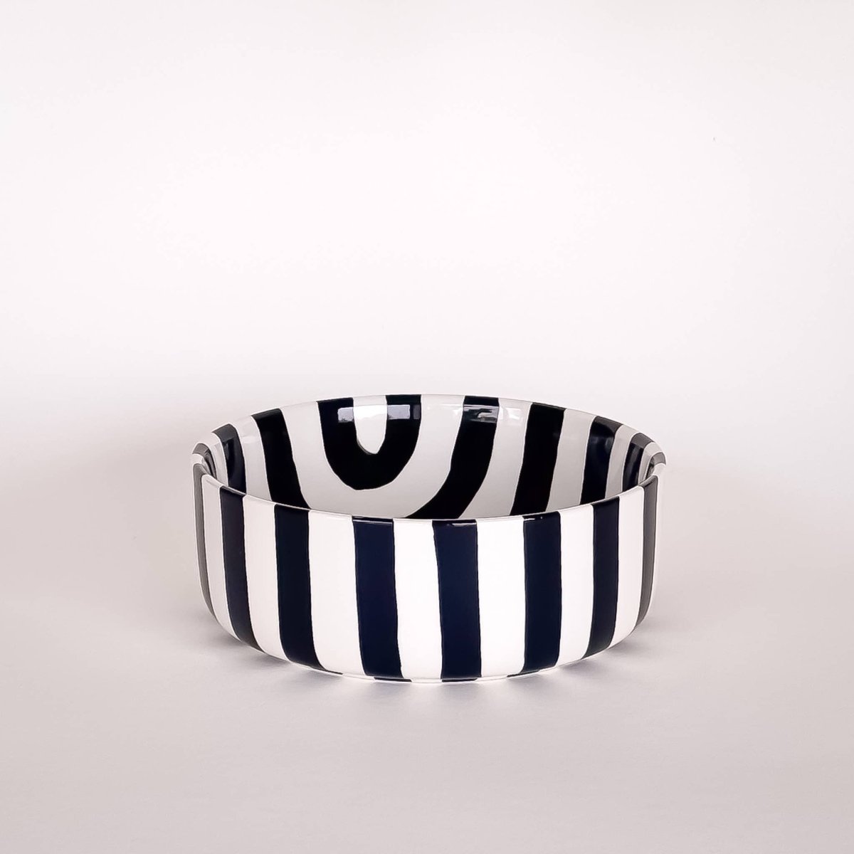 Magazin Minori - STRIPES Schale mit Streifen • vulcano black - Schüssel - ROSA ECK Concept Store
