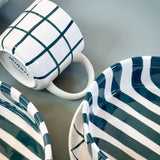 Magazin Minori - STRIPES Tasse (300 ml) • gentle green - Kaffee - und Teetasse - ROSA ECK Concept Store